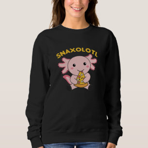 Sweatshirt Snaxolotl Axolotl Lover Cute Animaux Pizza