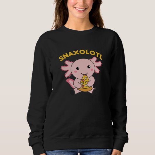 Sweatshirt Snaxolotl Axolotl Lover Cute Animaux Pizza (Devant)