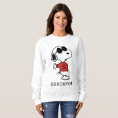 Sweatshirt Snoopy "Joe Cool" Teacher (Devant entier)