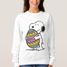 Snoopy Pose Sur L'Oeuf De Pâques