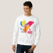 Sweatshirt Snoopy | Rainbow Love Heart (Devant entier)