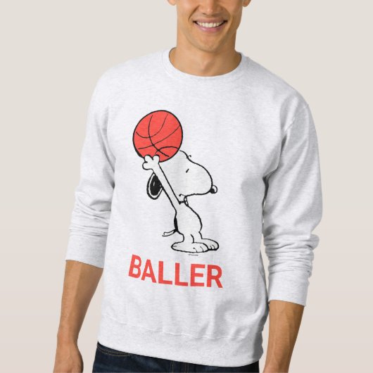 Sweatshirt Snoopy Varsity Sports Basketball (Devant)