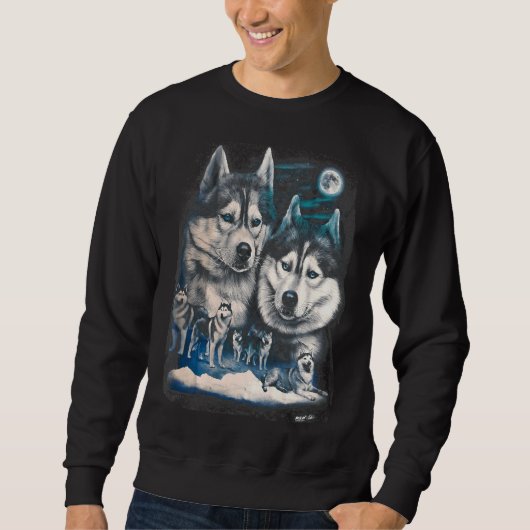 Sweatshirt Snow Husky (Devant)