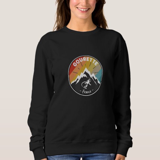 Sweatshirt Snowboard À Gourette France (Devant)