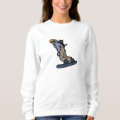 Sweatshirt Snowboard avec My Cat (Devant)