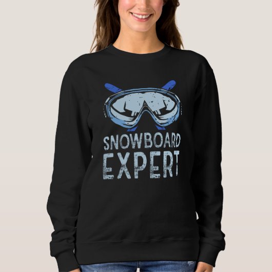 Sweatshirt Snowboard Expert Winter Snowboarding Snowboarder S (Devant)