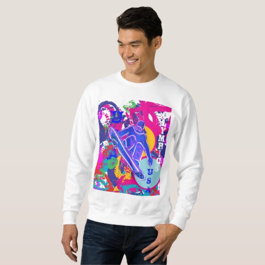 SWEATSHIRT SNOWBOARD OLYMPIQUE (Devant entier)