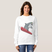 Sweatshirt Snowboard requin (Devant entier)