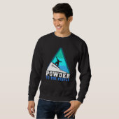 Sweatshirt Snowboarding Powder To The People Premium (Devant entier)