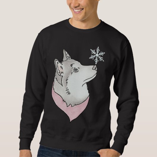 Sweatshirt Snowflake Husky (Devant)