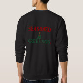 Sweatshirt Snowflake "Salutations saisonnières" (Dos)