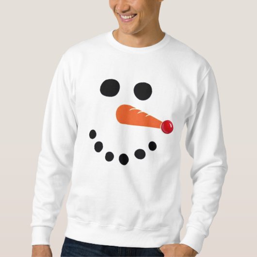Sweatshirt Snowman à nez rouge (Devant)