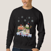 Sweatshirt Snowman Gaga congeler Noël fête Noël Noël Noël Noë (Devant)