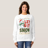 Sweatshirt Snowman & Holiday Lights (Devant entier)