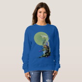 SWEATSHIRT SNOWY EGRET KOI FISH POND SERENITY (Devant entier)