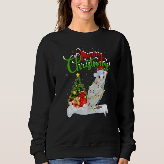 Sweatshirt Snowy Owl Bird Xmas Decorations Snowy Owl Christm (Devant)