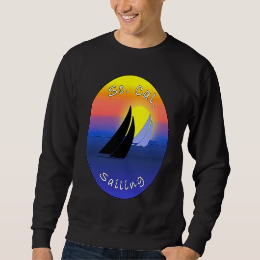 Sweatshirt So Cal Sailing Printed On Back (Devant)