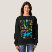 Sweatshirt So Long 2e année Bonjour Été Enseignant Enfant (Devant entier)