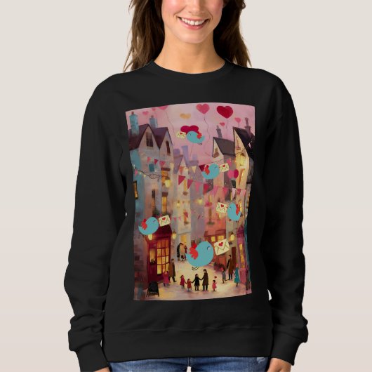 SWEATSHIRT SO MANY VALENTINES FOR DELIVERY (Devant)