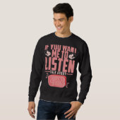 Sweatshirt Soap Making Si Vous Voulez Que Je Parle De Moi (Devant entier)