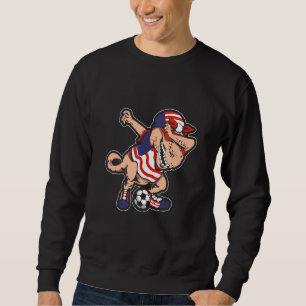 Sweatshirt Soccer américain Dabbing TRex Dino US Dab Soccer