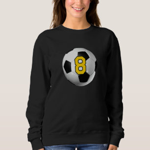 Sweatshirt Soccer Ball Lucky Favori Jersey Numéro 8