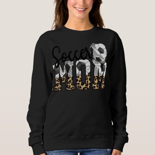 Sweatshirt Soccer Ball Maman Meilleure fête des mères (Devant)