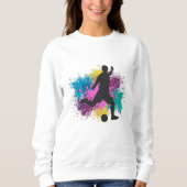 Sweatshirt Soccer Grungy Couleur Splashes (Devant)
