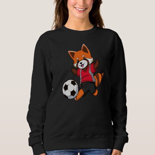 Sweatshirt Soccer Panda rouge no 3 (Devant)