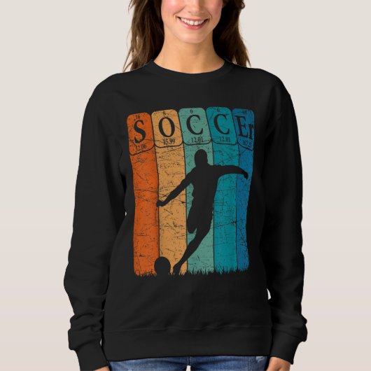 Sweatshirt Soccer Periodic Table Elements Soccer Player Nerd (Devant)