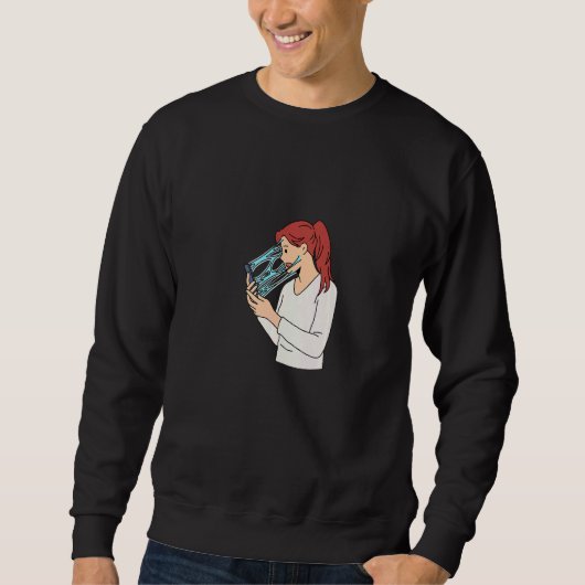 Sweatshirt Social Media Anxiety And Digital Detox (Devant)