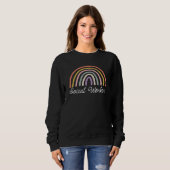 Sweatshirt Social Worker Rainbow Social Working (Devant entier)