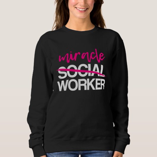 Sweatshirt Social Worker Work LCSW MSW Masters Graduation 202 (Devant)