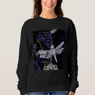 Sweatshirt Société du jardin de minuit Dragonfly Fleurs sauva