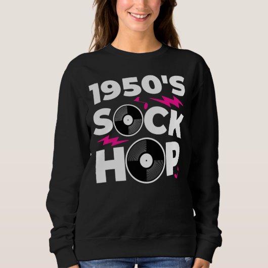 Sweatshirt Sock Hop 50's Dance Party 1950 (Devant)