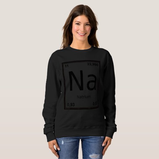 Sweatshirt Sodium symbol costume (Devant entier)