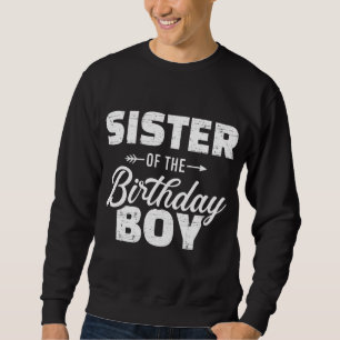 Sweatshirt Soeur du garçon d'anniversaire fils jumelé famille