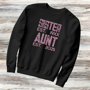 Sweatshirt Soeur Promue À Tante 2025 Diststressée