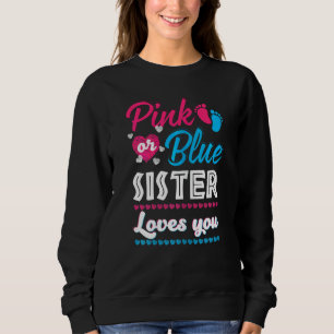 Sweatshirt Soeur Rose Ou Bleue Vous Aime Genre Révéler Bébé S