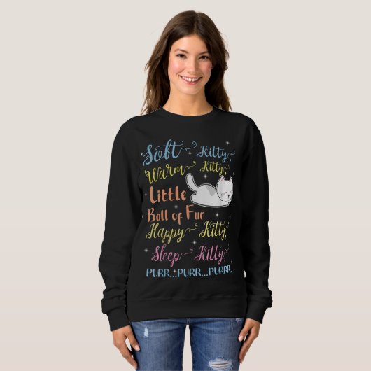Sweatshirt Soft Kitty Chaleureux Kitty Petit Boule De Dormir  (Devant entier)