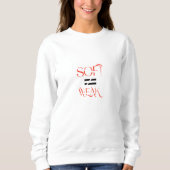 Sweatshirt SOFT ≠ WEAK – Mode de rue typographique conceptuel (Devant)
