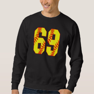 Sweatshirt Softball 69 Fast Pitch Love Softball Maman Favorit