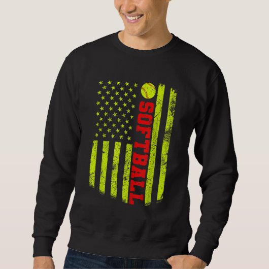 Sweatshirt Softball américain (Devant)