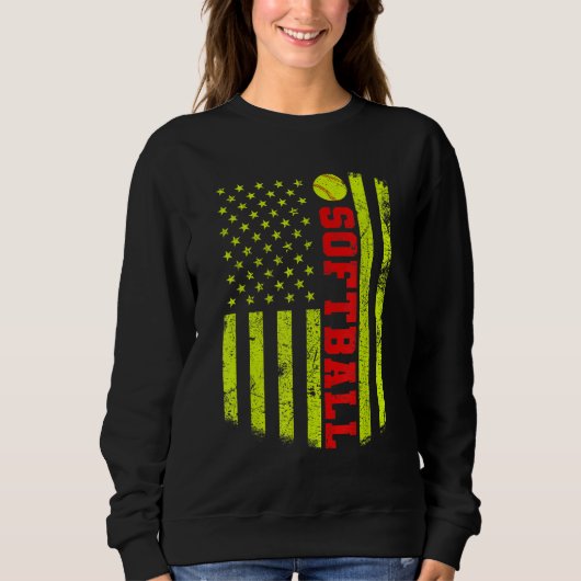 Sweatshirt Softball américain (Devant)