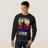 Sweatshirt Softball dire fille 2 (Devant entier)
