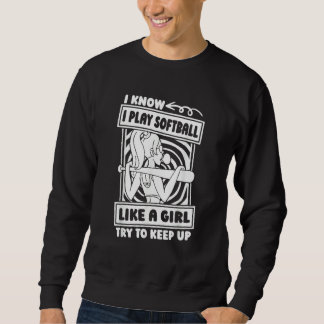 Sweatshirt Softball Humorous Pitcher   Batter Catcher Softbal