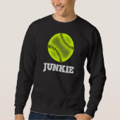 Sweatshirt Softball Junkie Softball (Devant)