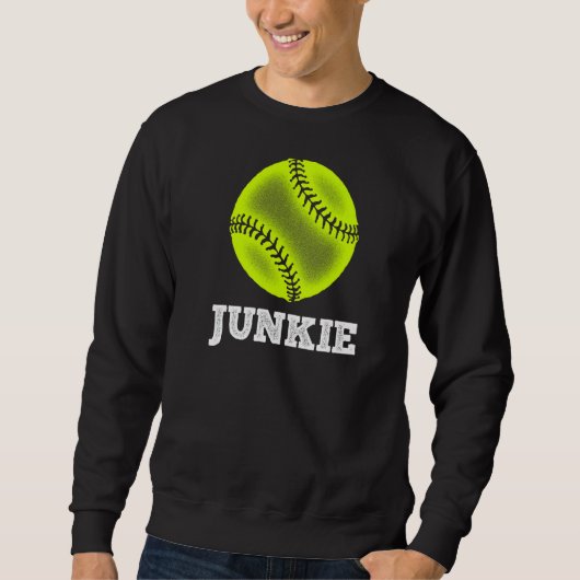 Sweatshirt Softball Junkie Softball (Devant)