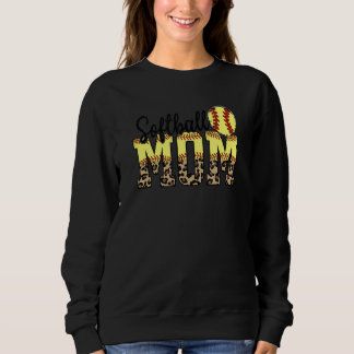 Sweatshirt Softball Maman Femme Ball Maman mignonne Lettre