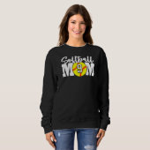 Sweatshirt Softball Mom Numéro 9 (Devant entier)